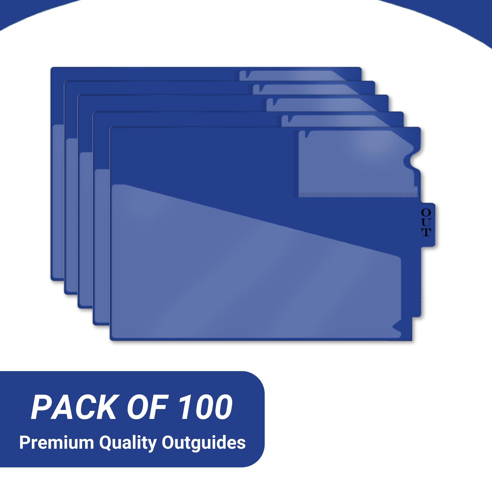 Professional Vinyl File Folders with Center Tab, Diagonal Cut Front Pocket & Top Slip Pocket - Letter Size 9