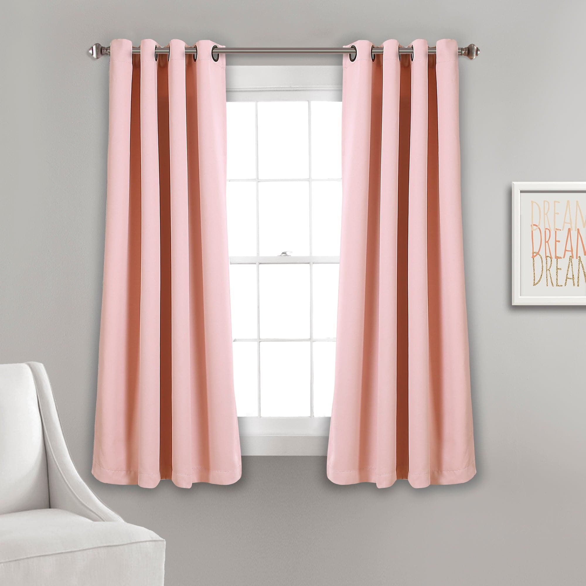 Thermal Insulated Blackout Curtains for Bedroom - Noise Reducing Grommet Window Panels Set, Energy Saving & Light Blocking for Home, Office, Nursery - 2 Panels (52x84 Inches, Black)
