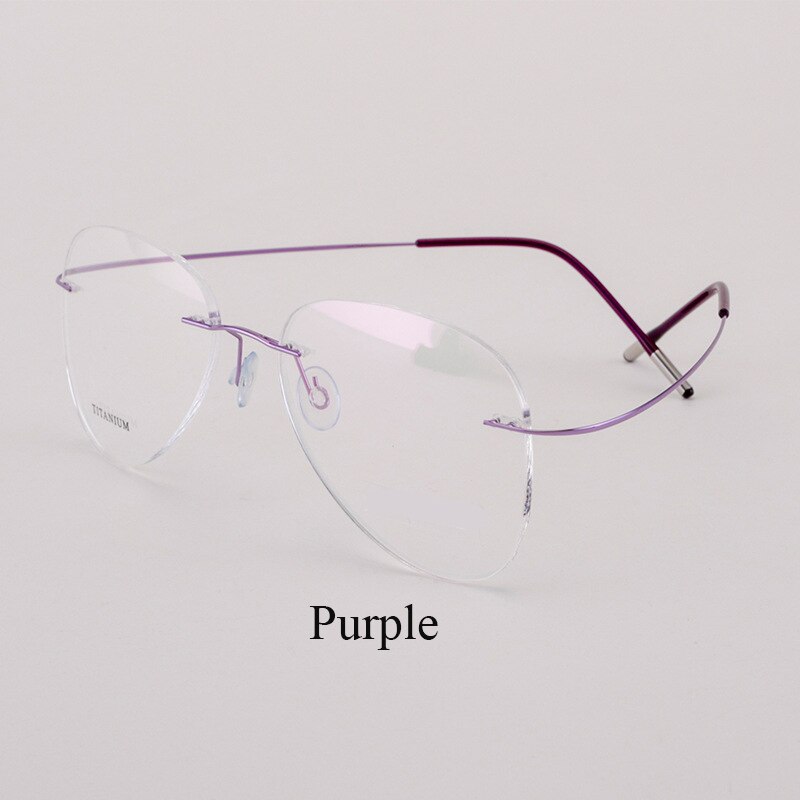 Bclear Men's Eyeglasses Titanium Rimless Lightweight Flexible Frame - 20002 - Perfect for Work, Reading & Everyday Use