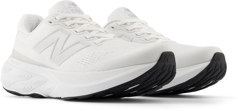Women's Fresh Foam X 880v15 Running Shoes - White with Sea Salt & Black - Lightweight Cushioned Sneakers for Women, Perfect for Jogging, Gym Workouts & Daily Wear