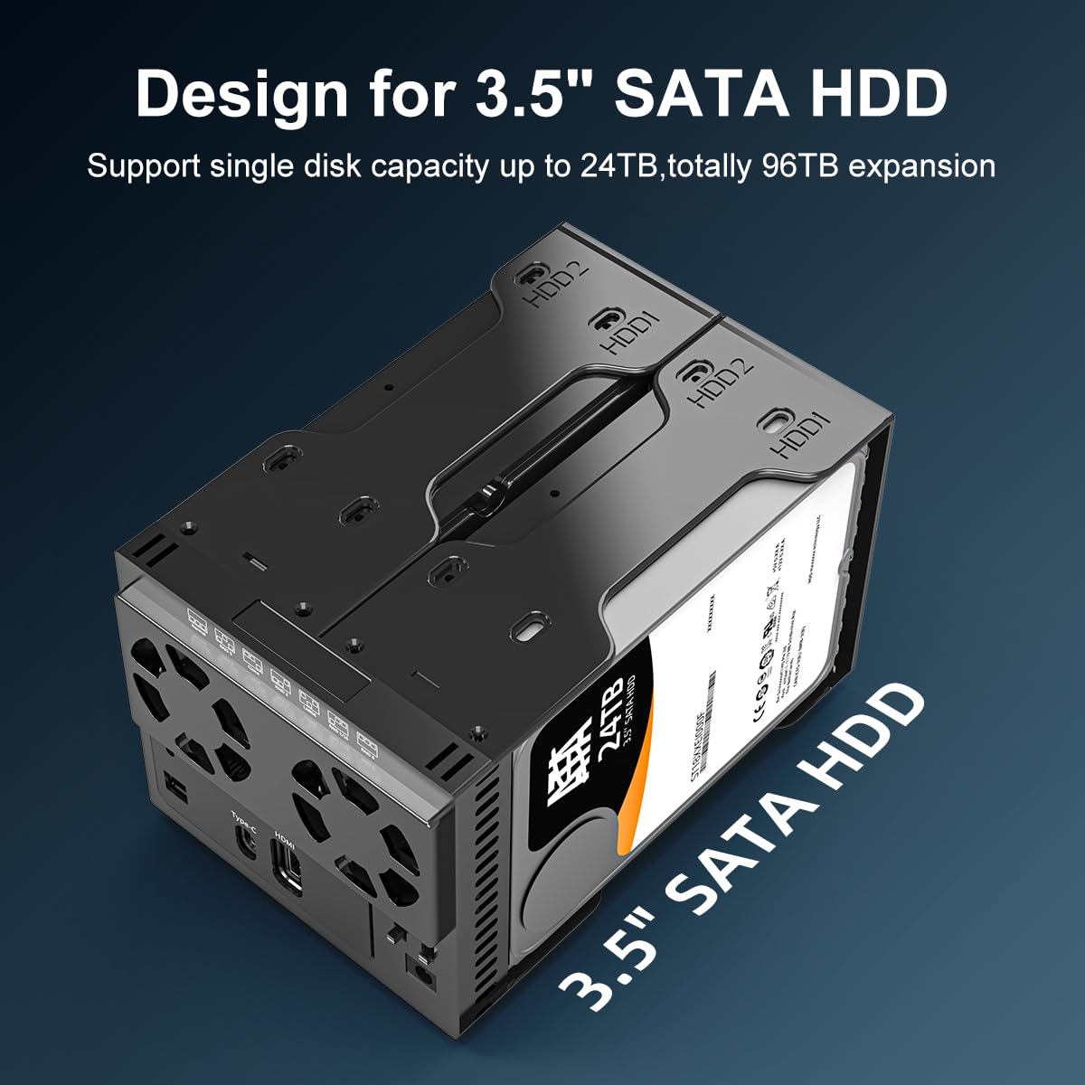 MAIWO 4 Bay USB 3.1 RAID Enclosure for 3.5
