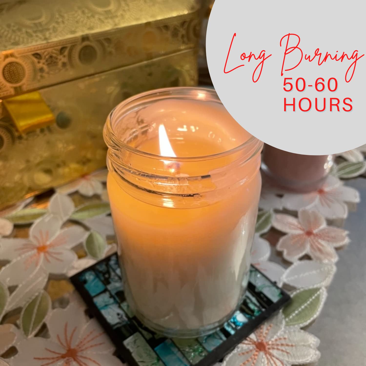Nika's Home Hot Buttered Popcorn Scented Soy Candle - 12oz Mason Jar, Non-Toxic, Handmade, Long-Lasting 50-60 Hours - All Natural Clean Burning Candle for Home Decor, Gift Giving & Cozy Movie Nights