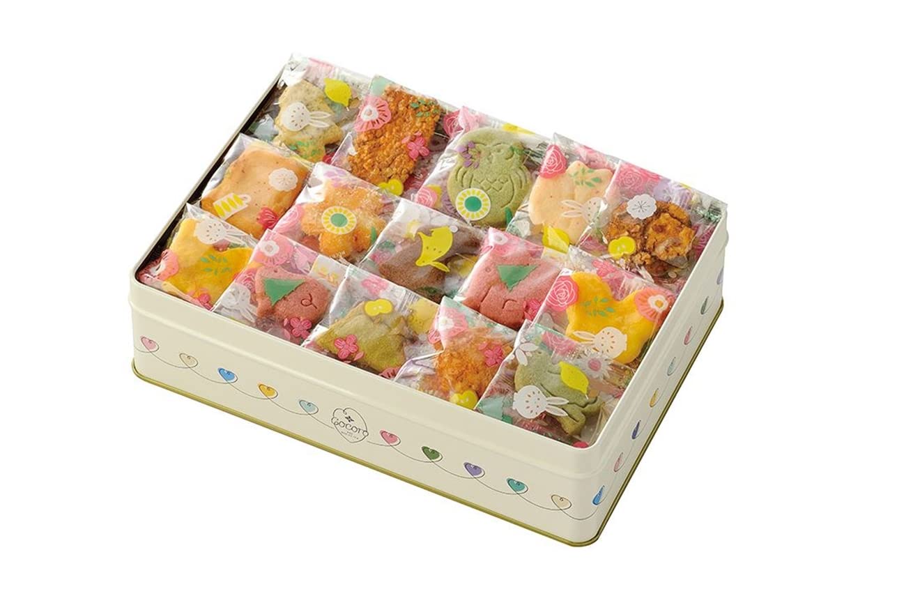 Tokadon Small Can Fried Rice Cake - Assorted Cute Bite-Size Okaki Snack Set (Domestic Sticky Rice) - Perfect for On-the-Go Snacking, Lunch Box Treats & Asian-Inspired Parties