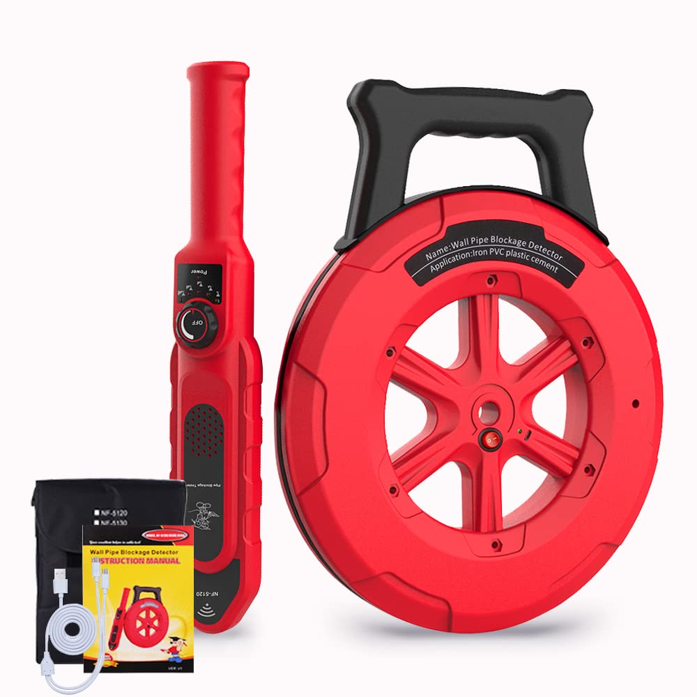 **Underground Pipe Blockage Detector & Water Pipe Locator - 30M Deep Wall Scanner for Metal & PVC Pipes - Professional Plumbing Diagnostic Tool for Clog Detection (Ideal for Home Repairs, Construction & Maintenance)**