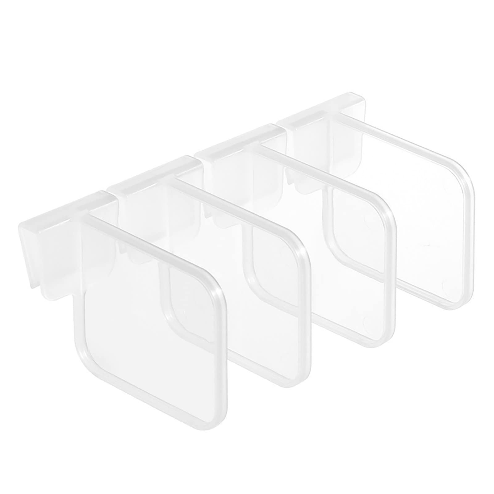 Adjustable Plastic Refrigerator Organizer - Clear Snap Storage Box with Dividers for Kitchen Pantry & Fridge Organization | Perfect for Food Containers, Beverages, and Produce Storage