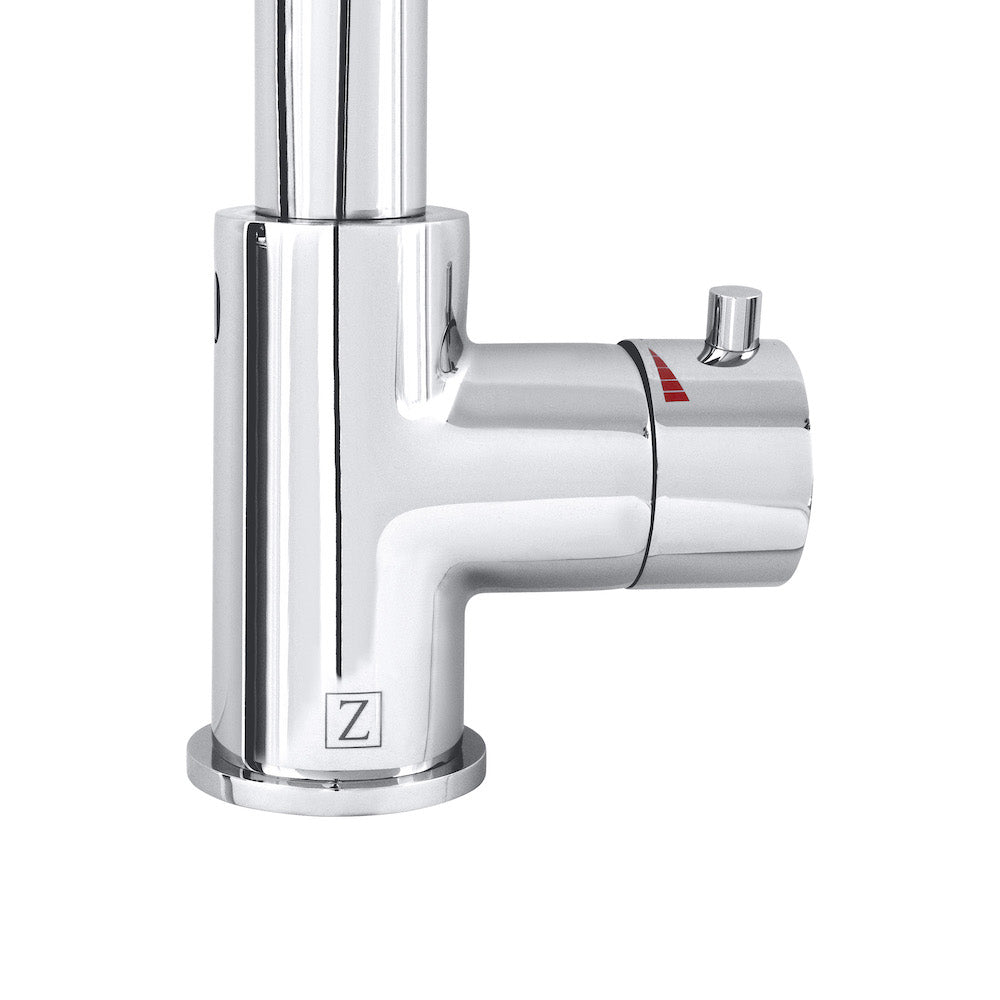 ZLINE Gemini Touchless Kitchen Faucet in Chrome - Hands-Free Sensor Faucet with Pull-Down Sprayer for Modern Kitchens (GEM KFS CH) | Perfect for Busy Cooks, Dishwashing & Smart Home Upgrades