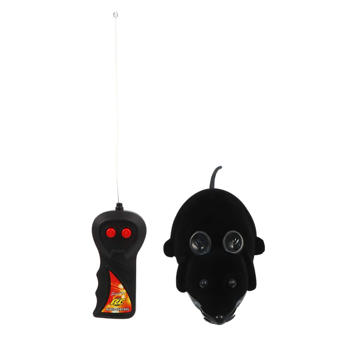 NUOBESTY Realistic Remote Control Fake Rat Toy - Halloween Prank Joke, Christmas Gag Gift, Spooky Plush Mouse for Cats, Dogs & Kids - Perfect for Pranks, Parties & Scare Tactics