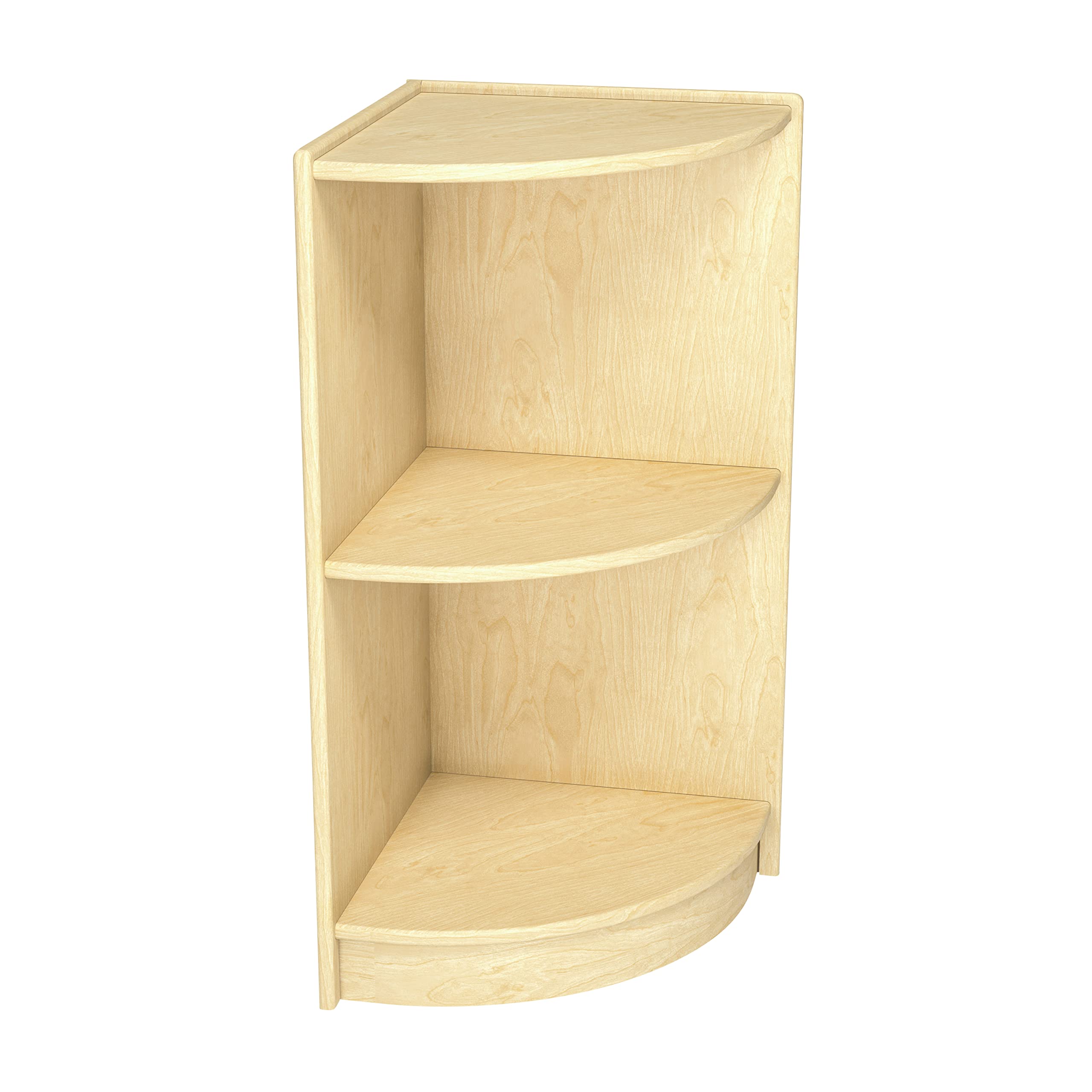 Childcraft White Wooden Corner Shelf for Kids Room - 14.25