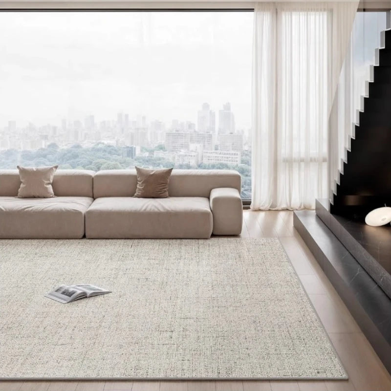 Luxury Plush Velvet Waterproof Minimalist Area Rug - Soft Non-Slip Living Room Carpet for Bedroom, Dorm & Home Decor