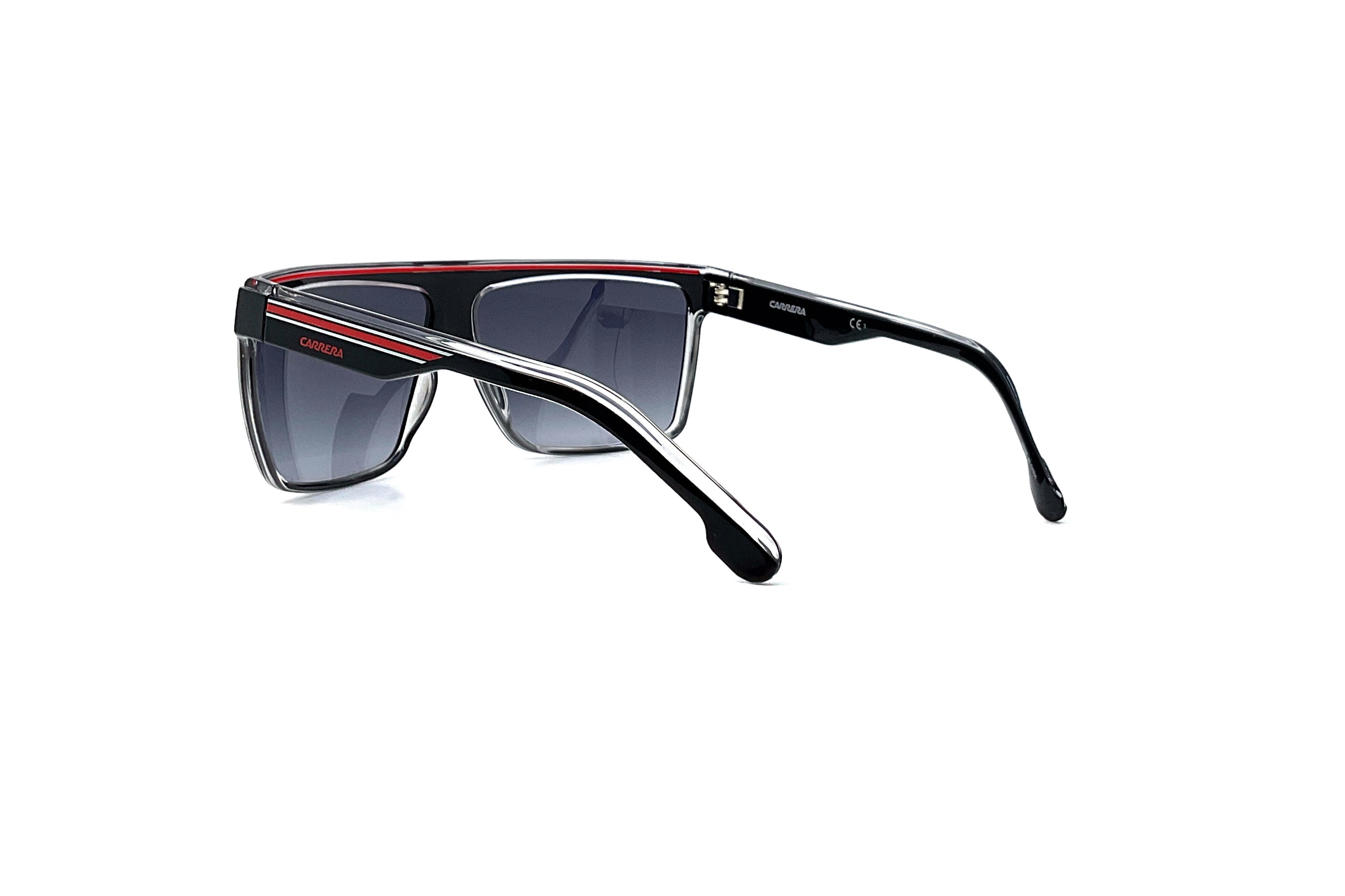 Carrera 22/S Sunglasses - Black Red Polarized Sports Sunglasses for Men & Women - Perfect for Running, Cycling & Outdoor Activities