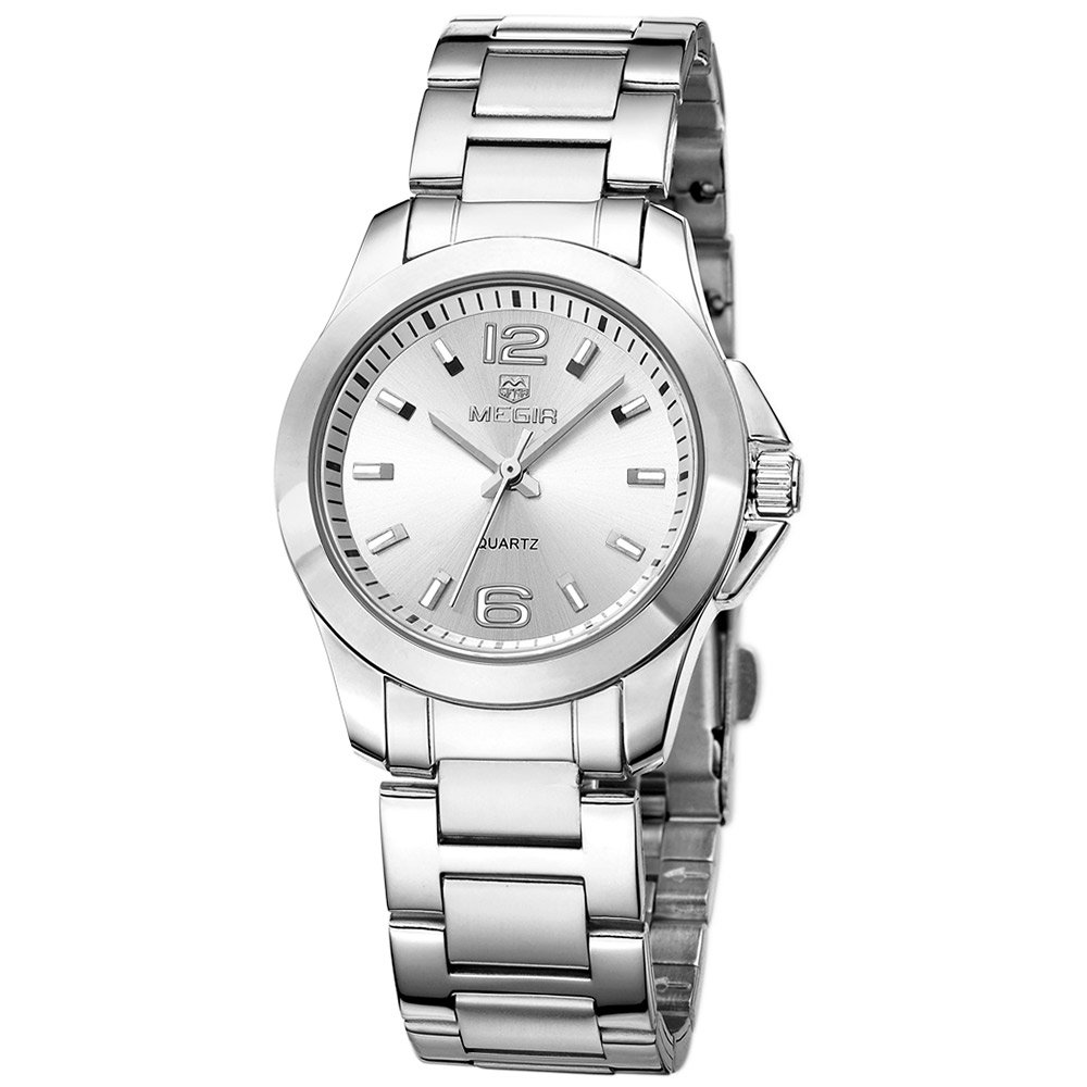 Elegant MEGIR Women's Quartz Watch - Slim Stainless Steel Strap Dress Watch for Ladies & Girls | Perfect for Office, Party & Everyday Wear