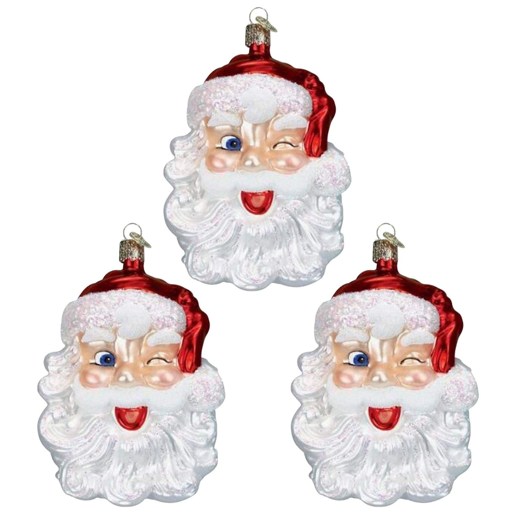 Famlhewo Santa Claus Pendant Keychain - Christmas Car Accessories & Home Decor (3PC Multicolor) - Perfect for Holiday Gifts, Tree Ornaments & Auto Decorations
