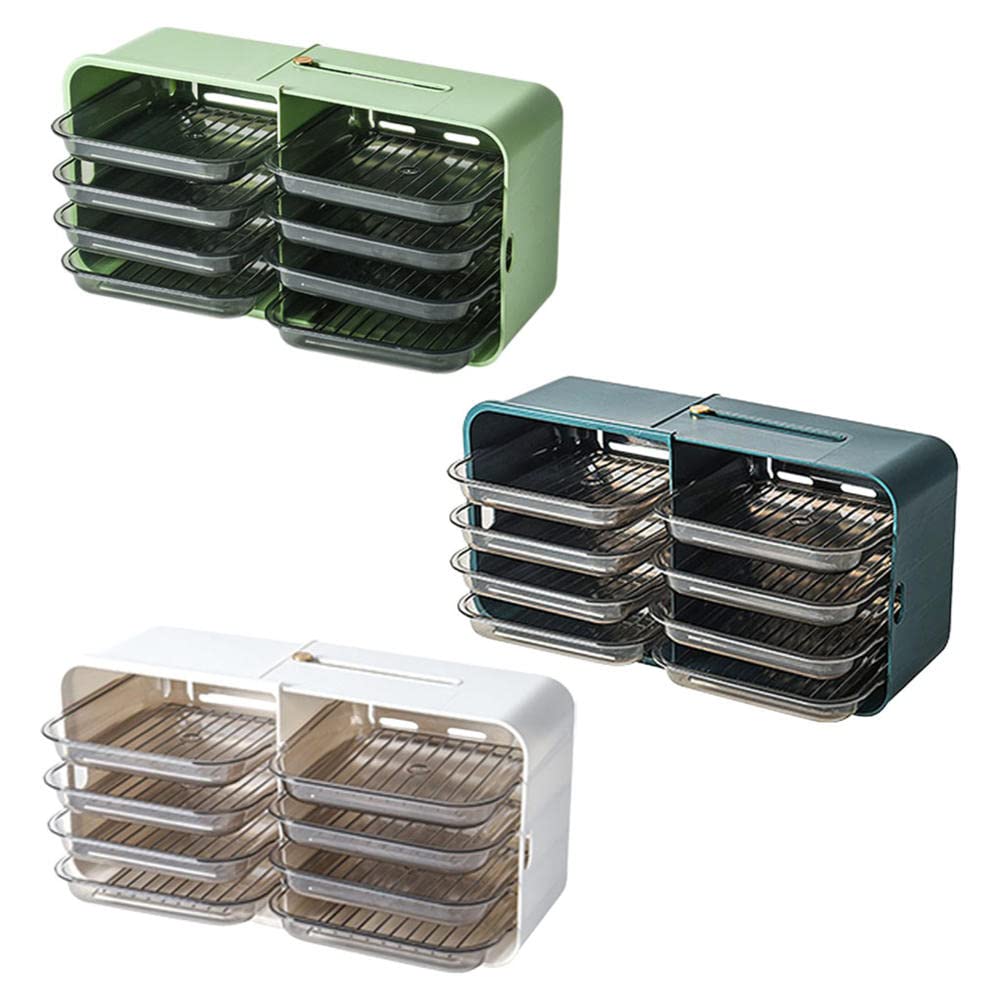 SAXTZDS 4-Tier Kitchen Organizer - Wall Mounted & Countertop Dish Rack, Multi-Functional Storage Tray for Side Dishes, Utensils & Spices | Perfect for Meal Prep, Cooking & Small Space Organization