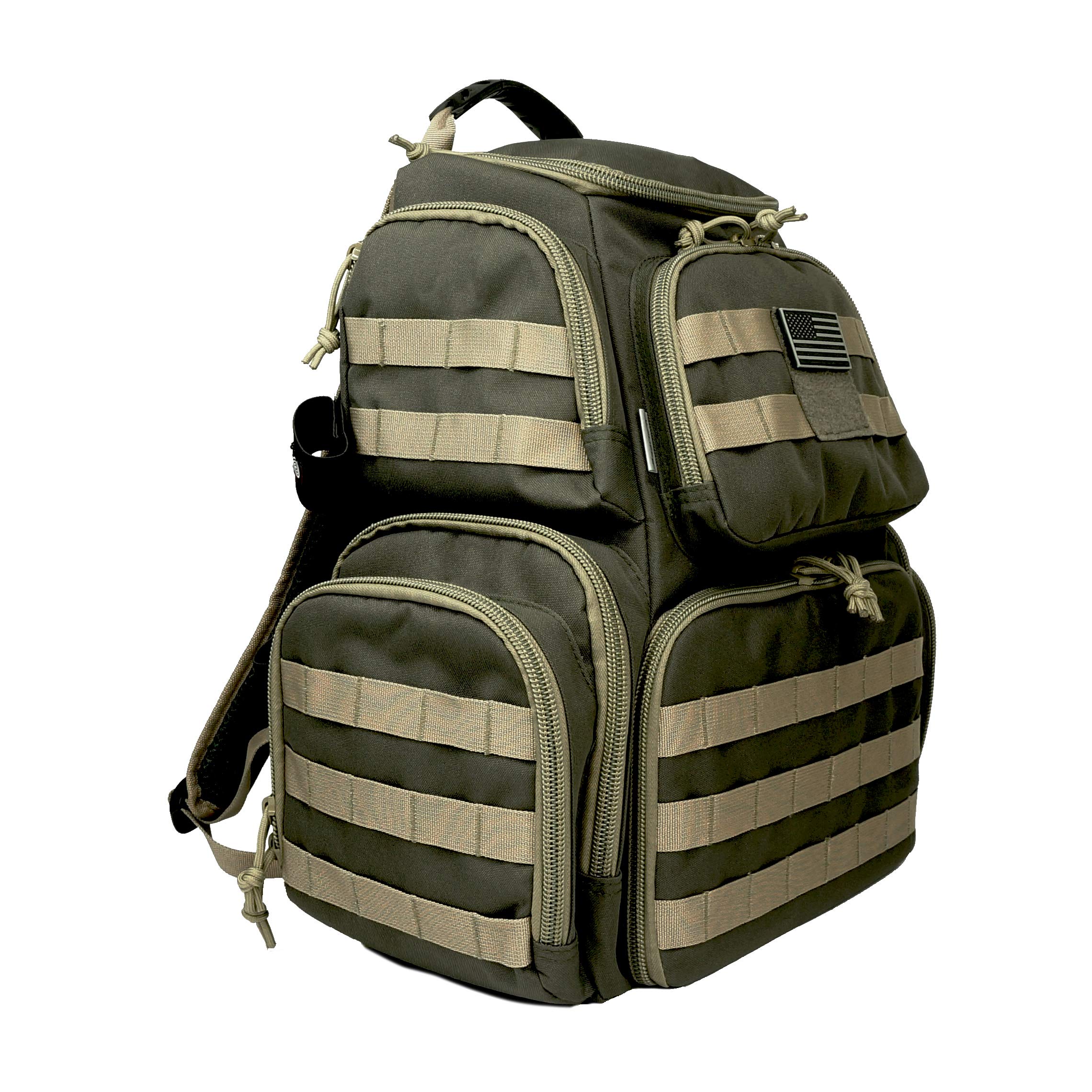 Tactical Shooting Range Backpack for Pistols & Handguns - Heavy Duty Gun Range Bag with Ammo Storage | Perfect for Range Training, Hunting & Outdoor Shooting Activities