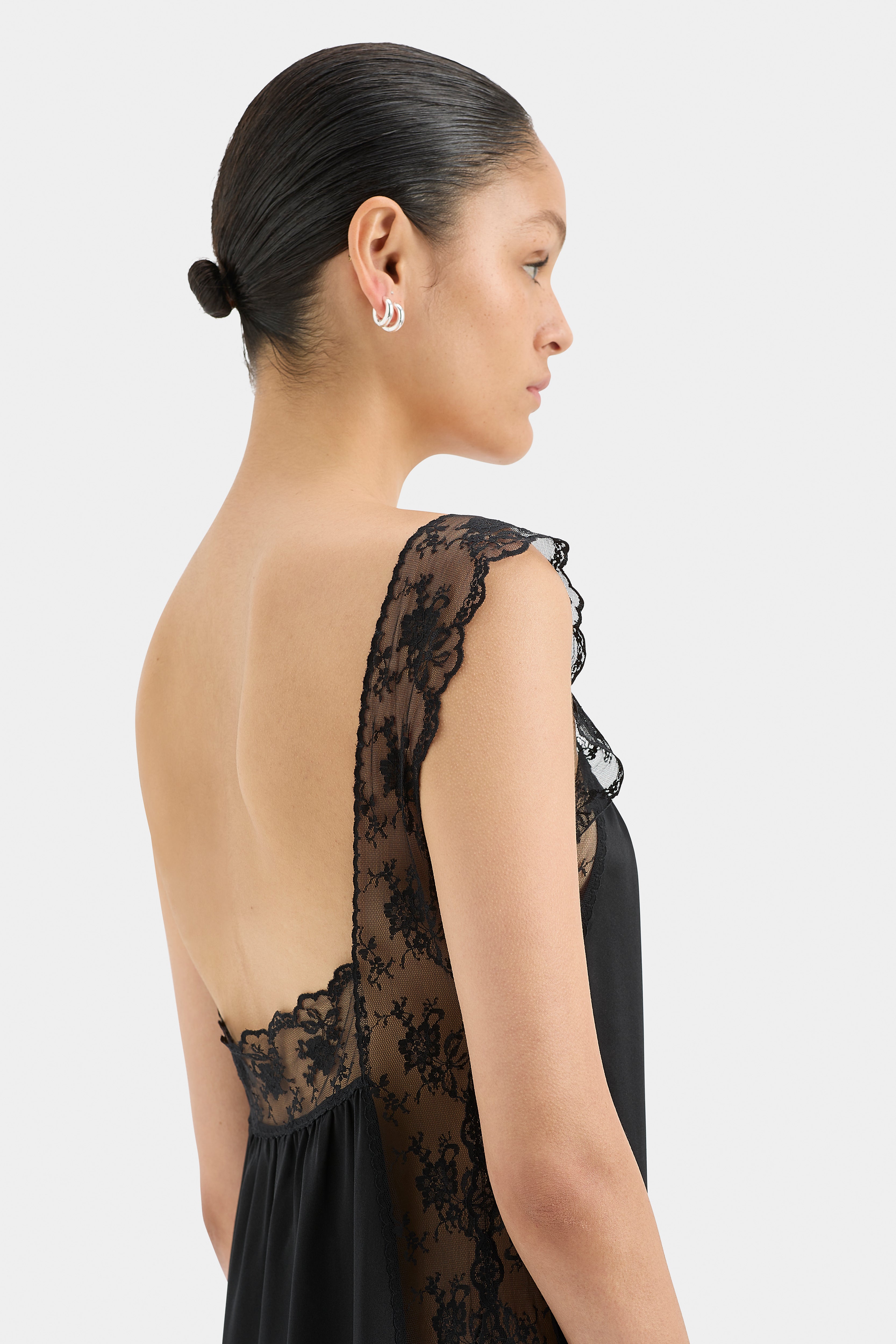 Aries Square Neck Lace Slip Dress - Elegant Floral Lace Summer Dress for Women | Perfect for Date Night, Wedding Guest & Special Occasions