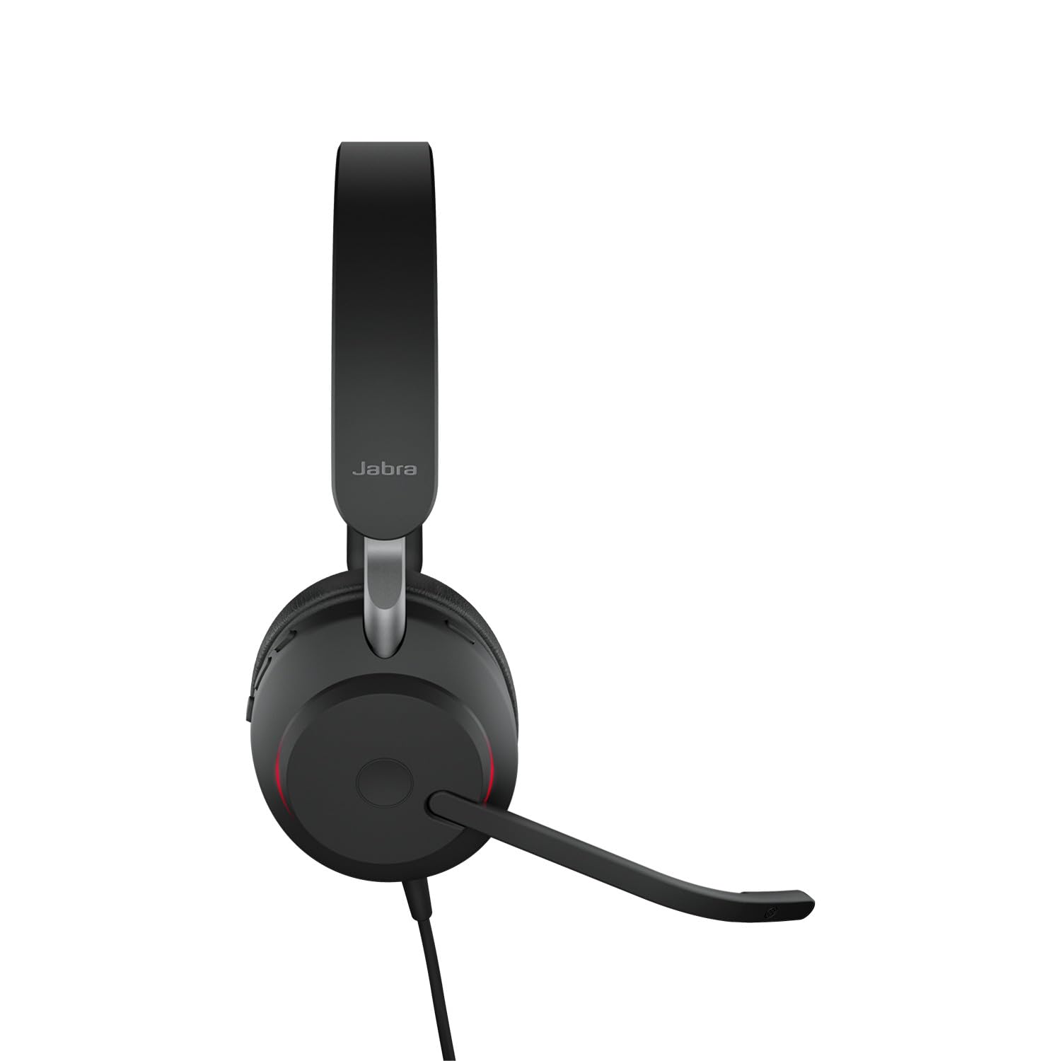 Jabra Evolve2 40 SE Wired Noise-Cancelling Stereo Headset with 3-Mic Call Technology & USB-A Cable - Compatible with Zoom, Google Meet, Microsoft Teams & UC Platforms - Black - Perfect for Remote Work, Online Meetings & Call Centers
