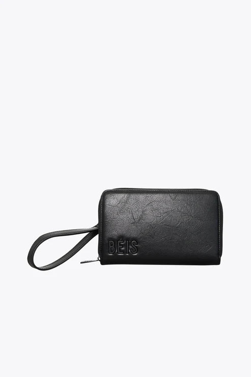 Premium Black RFID Blocking Travel Wallet - Secure Passport Holder for International Trips & Air Travel