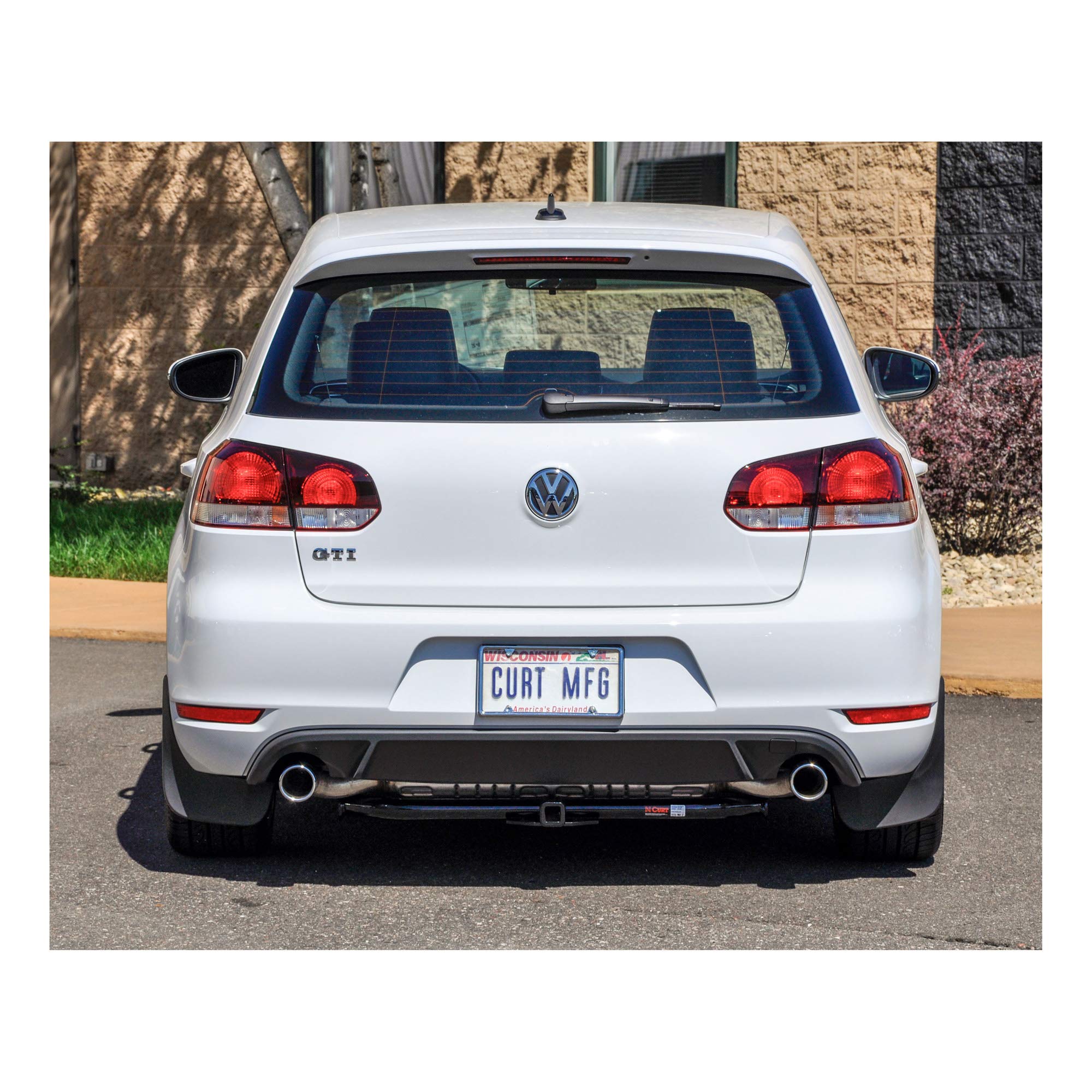CURT 11000 Class 1 Trailer Hitch - 1-1/4 Inch Receiver for Volkswagen Golf & GTI - Black - Perfect for Towing Bikes, Cargo Carriers & Small Trailers