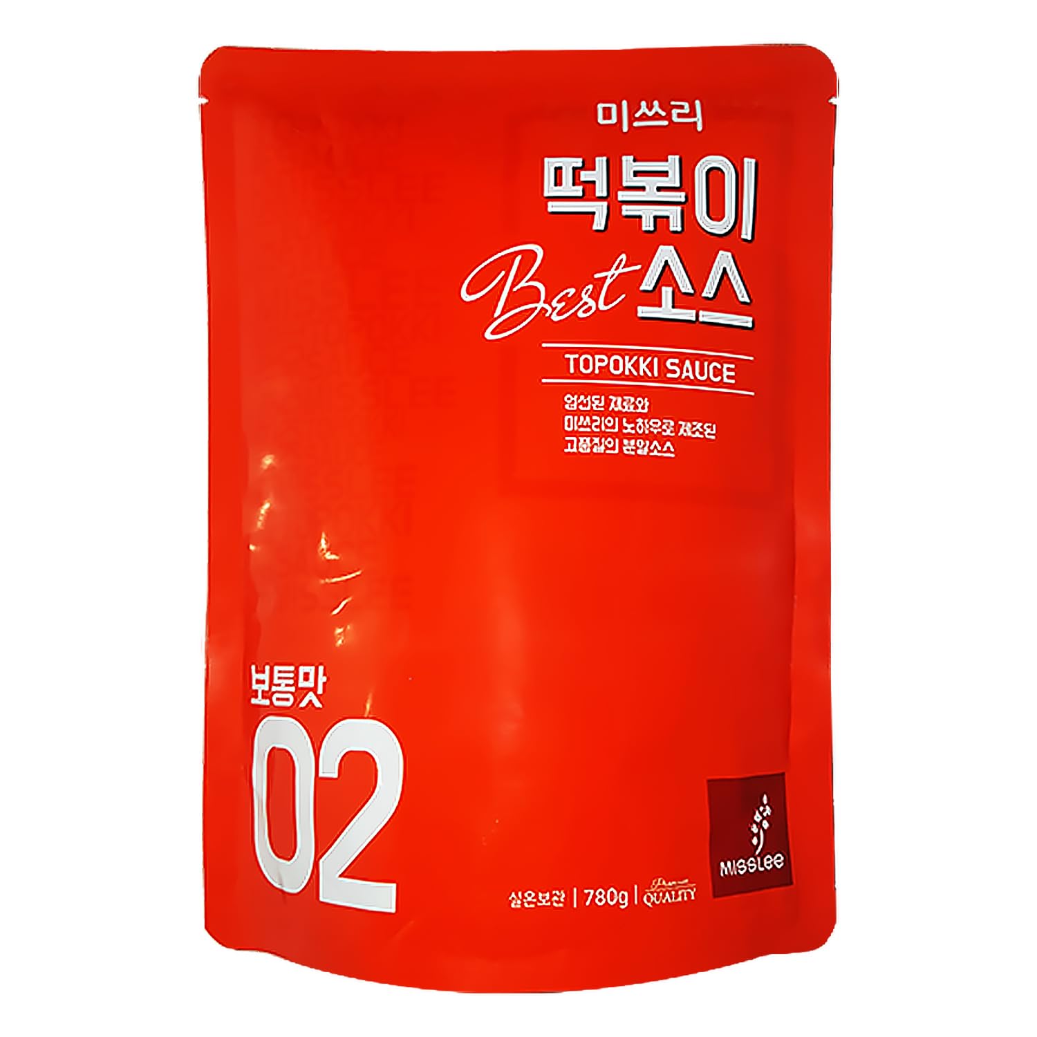 MISSLEE Korean Tteokbokki Sauce Mix - Original Level 2 Spicy (1 Pack, 30 Servings) | Authentic Rice Cake Sauce for Stir-Fries, Noodles & Korean Dishes | Perfect Heat & Flavor Balance | Great for Home Cooking, Meal Prep & Korean Food Lovers