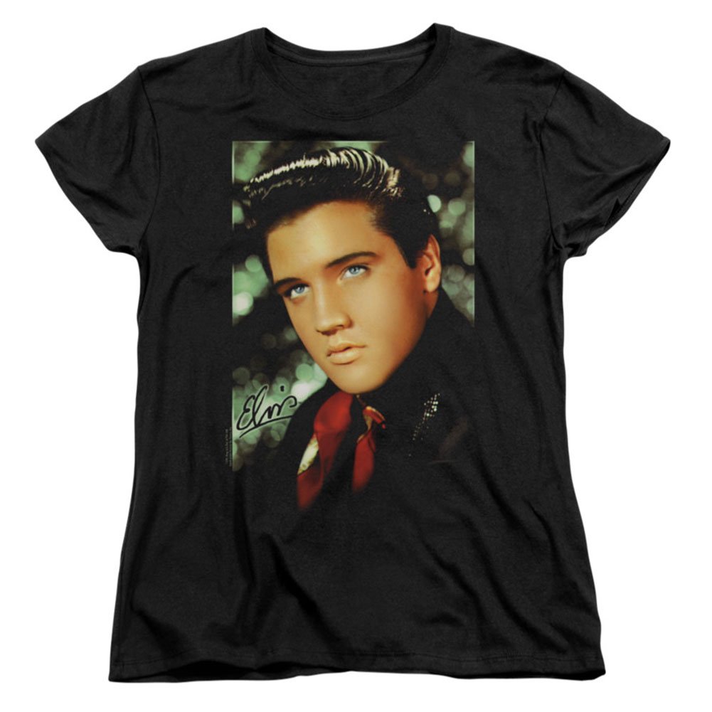 Elvis Presley Red Scarf for Girls - Junior Black Fashion Accessory for Concerts, Parties & Vintage Style Outfits