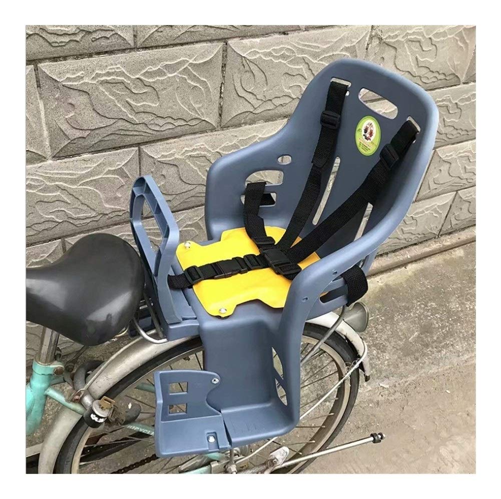 **Adjustable Kids Bike Seat - Safe & Comfortable Child Bicycle Carrier for Adult Bikes - Universal Fit for MTB, Road Bikes - Perfect for Family Rides & Outdoor Adventures (Gray)**