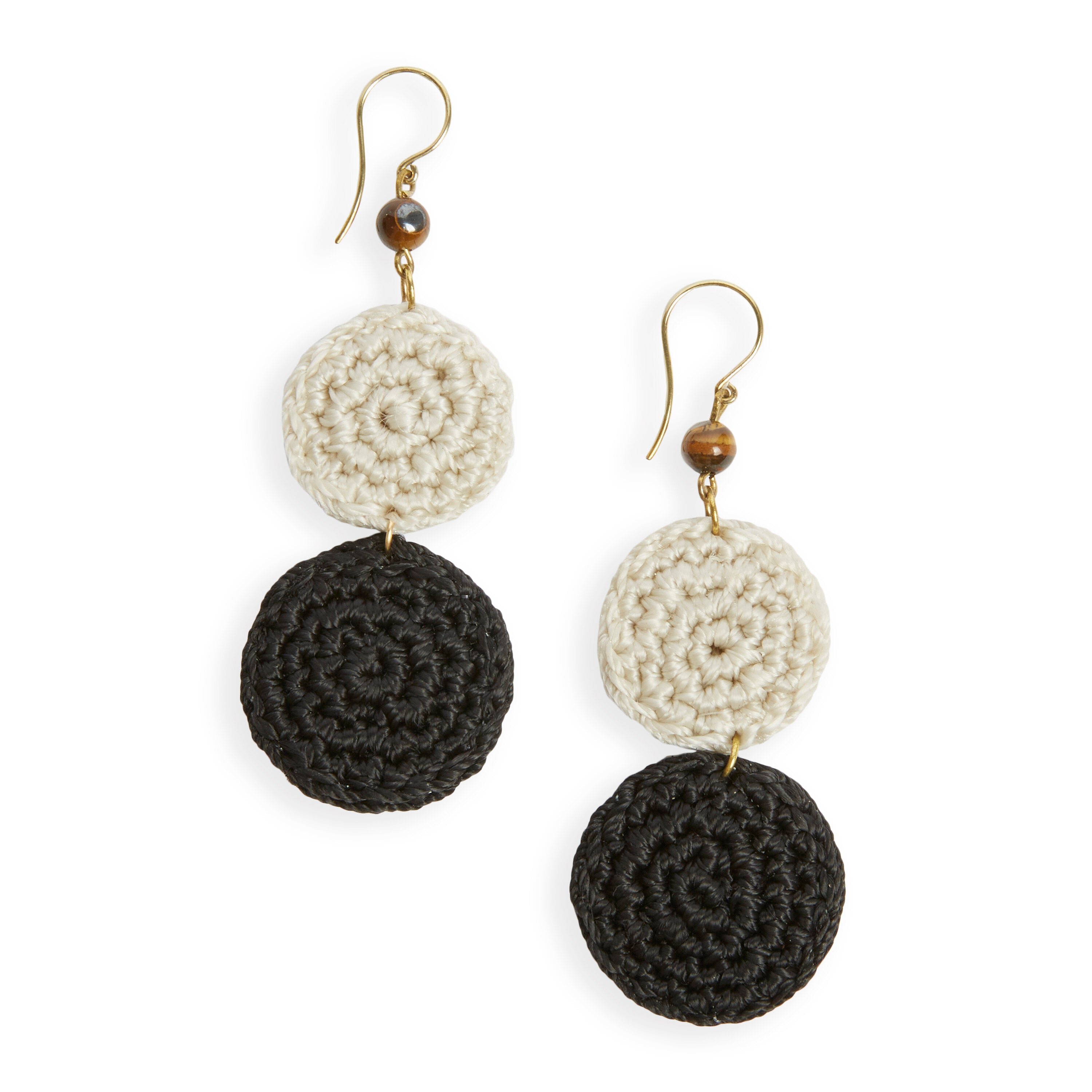 Hand Crochet - Black and Natural