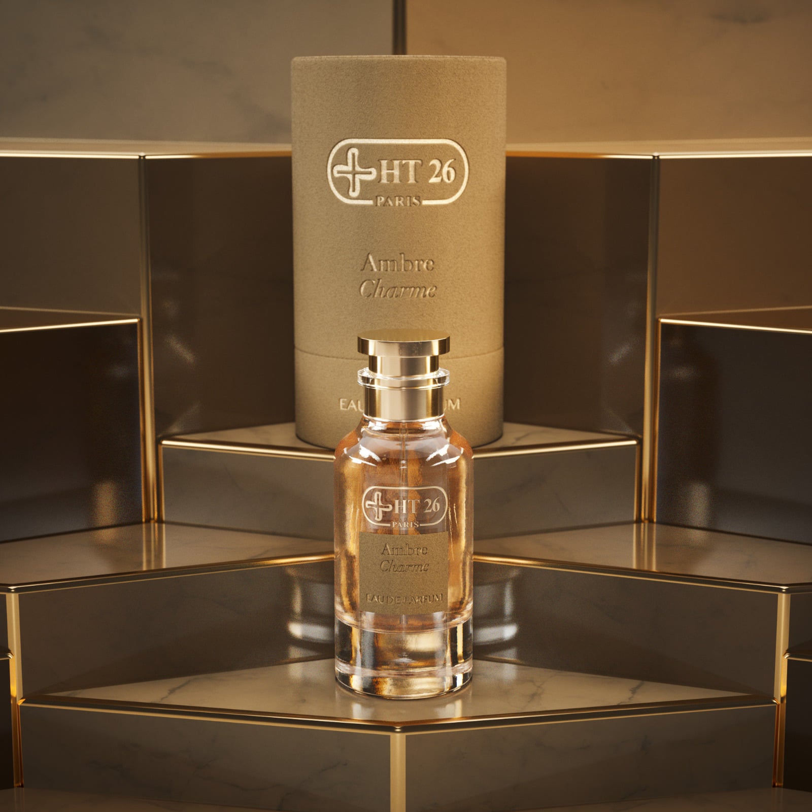 Amber Charm Eau de Parfum - 100ml Bottle of Seduction & Sweetness | Luxury Fragrance for Women, Date Nights & Special Occasions
