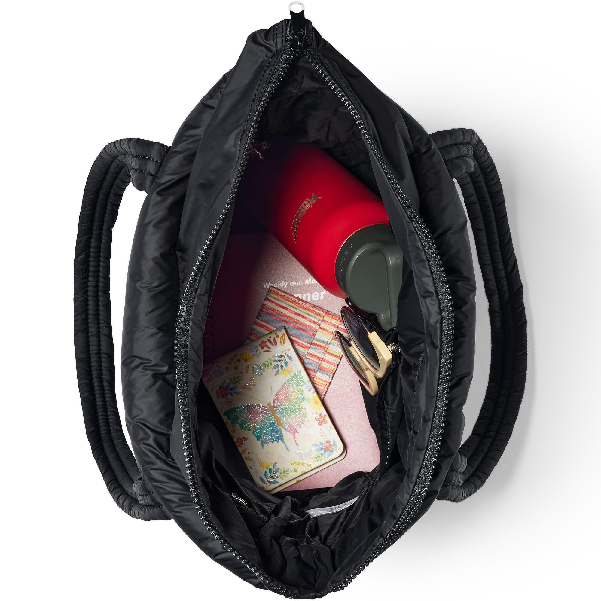 Lands' End Wanderweight Ultralight Packable Tote Bag - Waterproof Travel Tote for Women & Men - Perfect for Shopping, Beach, Gym & Everyday Use
