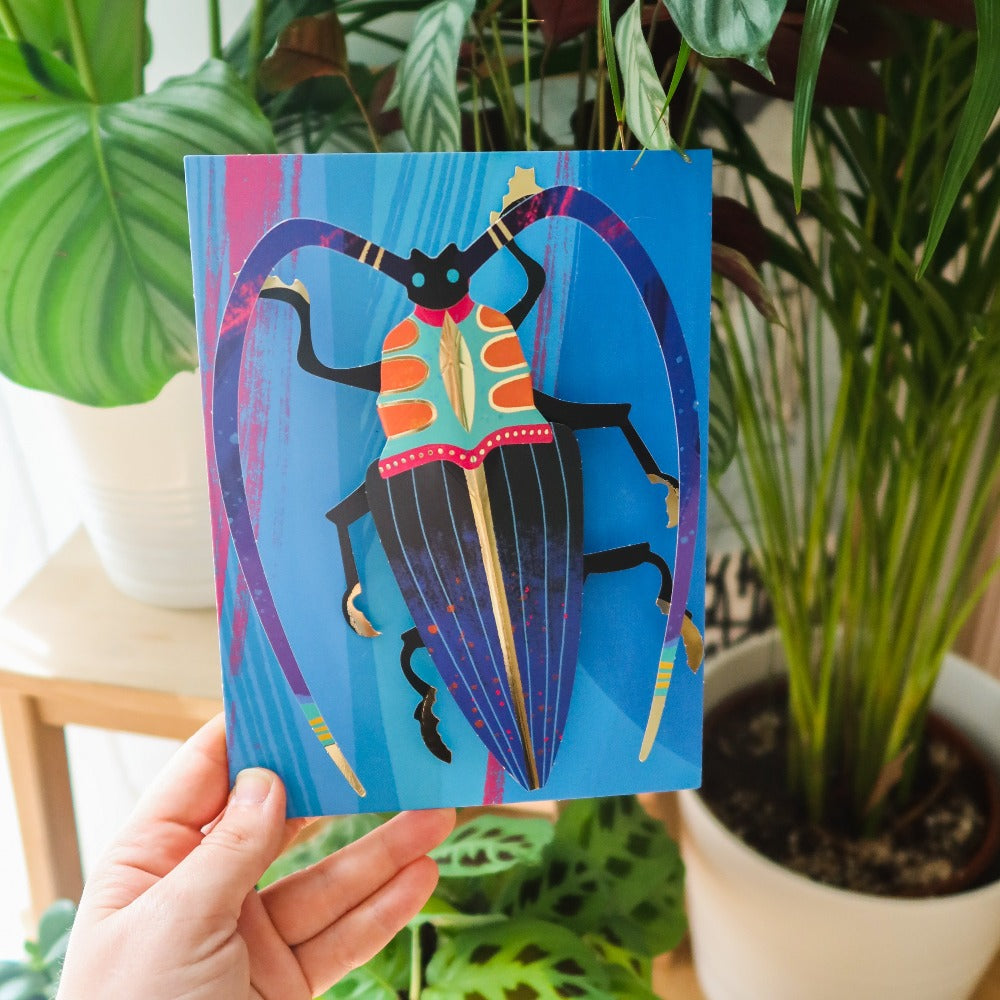 Djeco Paper Bugs Craft Kit for Kids - Creative Paper Craft Activity for Ages 7+ | Fun DIY Art Project for Birthday Parties & Classroom Activities