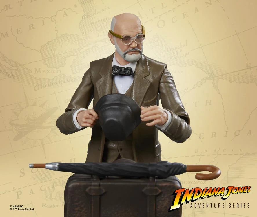 Indiana Jones Adventure Series Henry Jones Sr. (Grail Table BAA) Action Figure - Collectible Movie Character Toy for Fans & Display