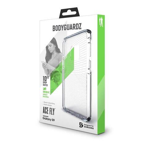 Bodyguardz Ace Fly Samsung Galaxy S9 Plus Clear Case Cover - Slim Protective Phone Case for Galaxy S9+ - Perfect for Everyday Use & Travel Protection