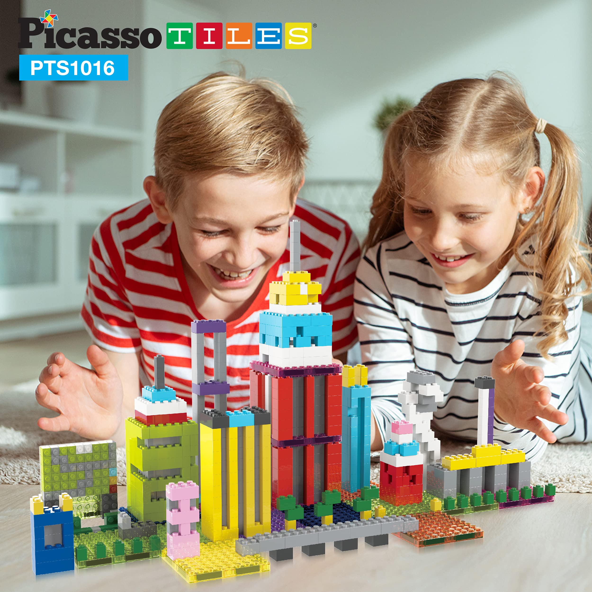 PicassoTiles 1016pcs Magnetic Building Blocks Set - STEM Educational Toys for Toddlers & Preschoolers | Creative Construction Play for Kids | Perfect for Classroom, Homeschool & Birthday Gifts