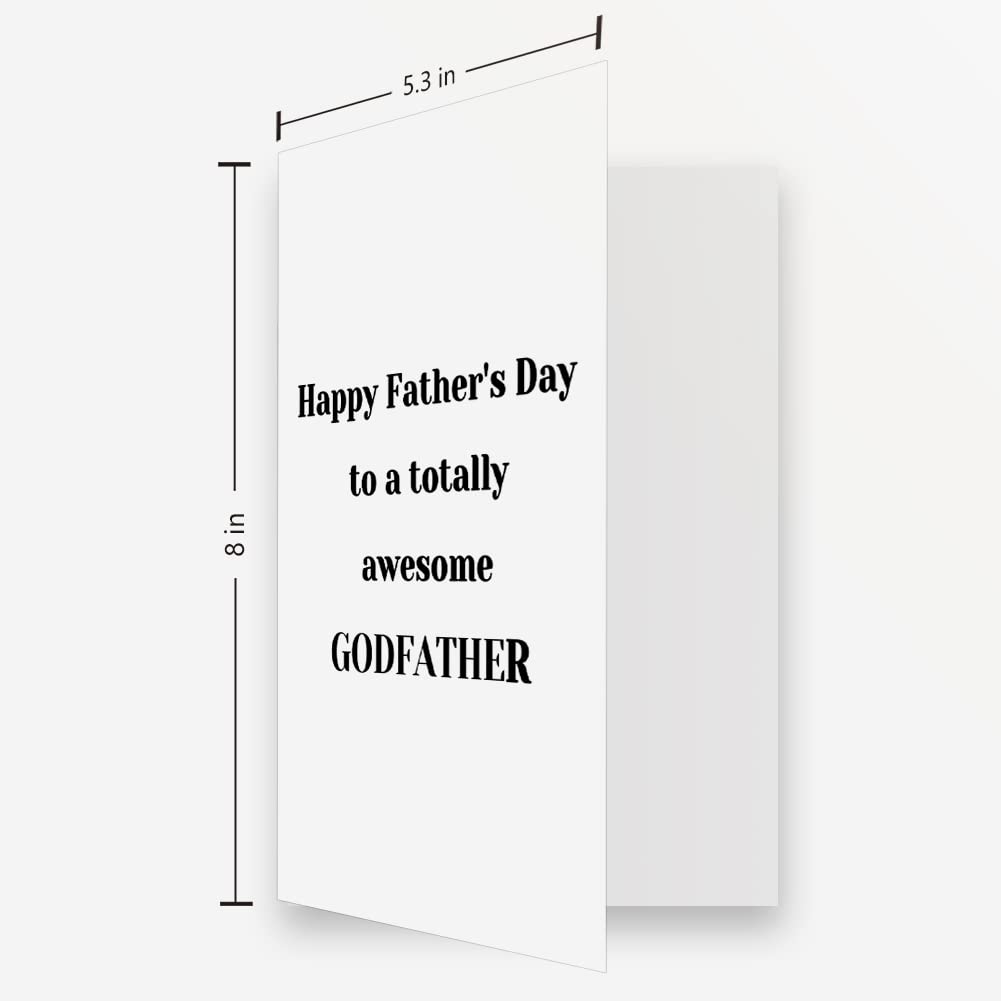 OJsensai Godfather Father's Day Card - Thoughtful Godfather Gifts from Godchildren | Perfect for Father's Day, Baptism, Christening & Special Occasions