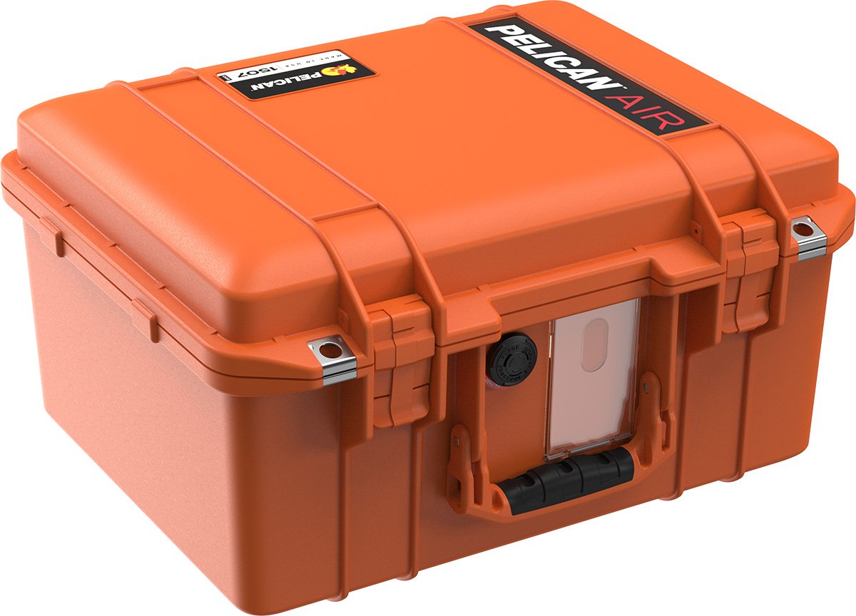 Pelican Air 1507 Protective Case - Lightweight Orange Hard Shell for Equipment Storage | Waterproof, Crushproof & Dustproof | Perfect for Travel, Photography Gear & Outdoor Adventures