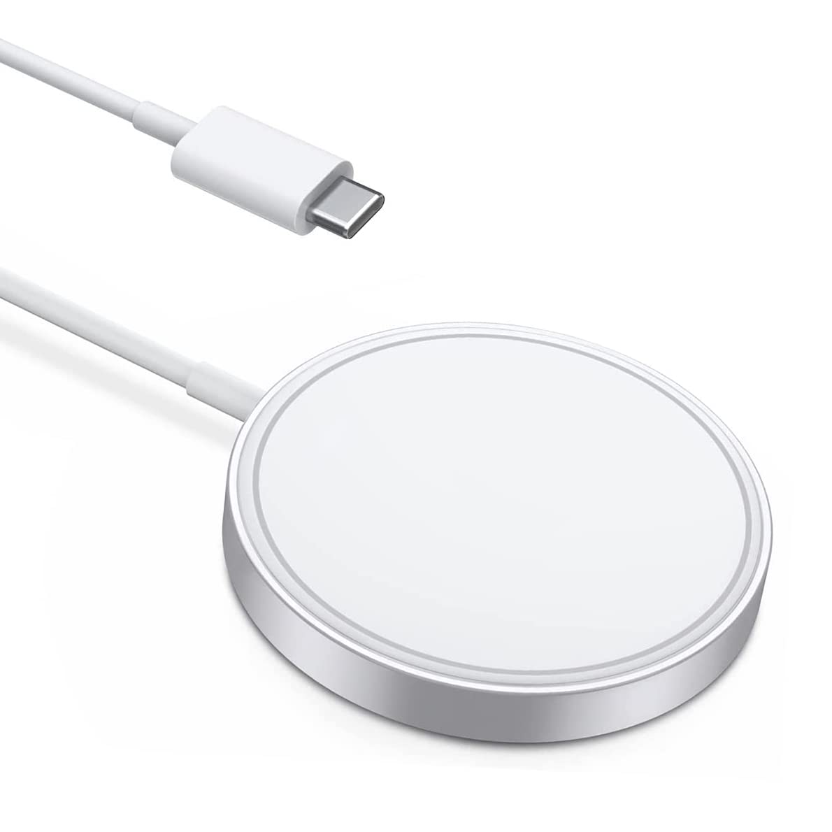 Apple MagSafe Charger - MFi Certified Magnetic Wireless Fast Charger for iPhone 13/12/11/SE/X/8, AirPods Pro - Strong Magnetic Alignment, Portable Charging Cable for Home, Office & Travel