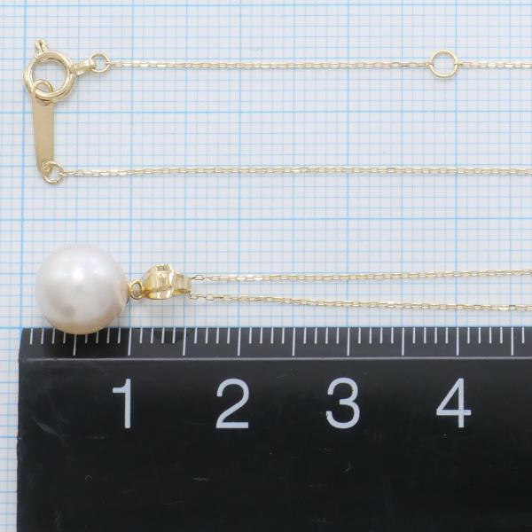 18K Yellow Gold Pearl Necklace for Women - Elegant Cultured Pearl Jewelry Gift for Anniversary, Wedding & Special Occasions
