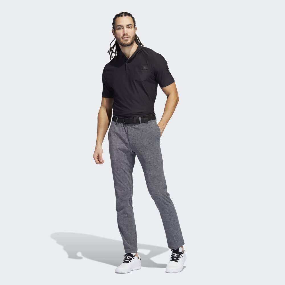 Adidas Men's Crosshatch Golf Pants - Lightweight Stretch Performance Trousers for Golfing & Casual Wear | Perfect for Golf Course, Office & Outdoor Activities