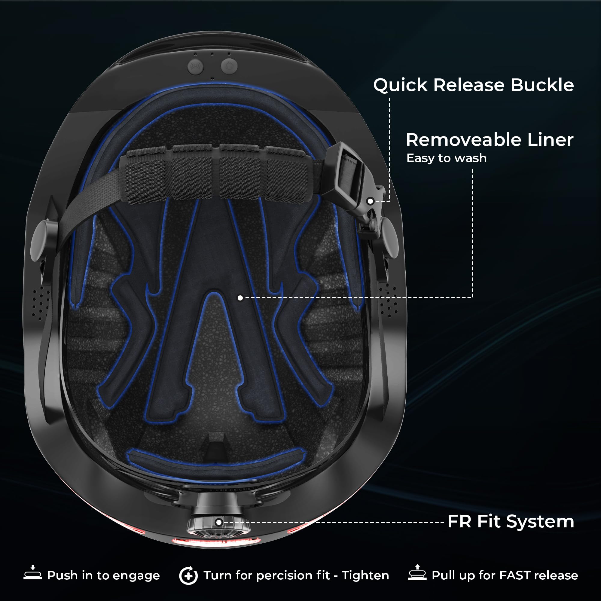BASE CAMP SF-999 Smart Bluetooth Bike Helmet for Adults - Built-in Speakers, Microphone & Rear LED Turn Signals - Lightweight Cycling Helmet for Men & Women - Perfect for Commuting, Road Biking & Urban Cycling