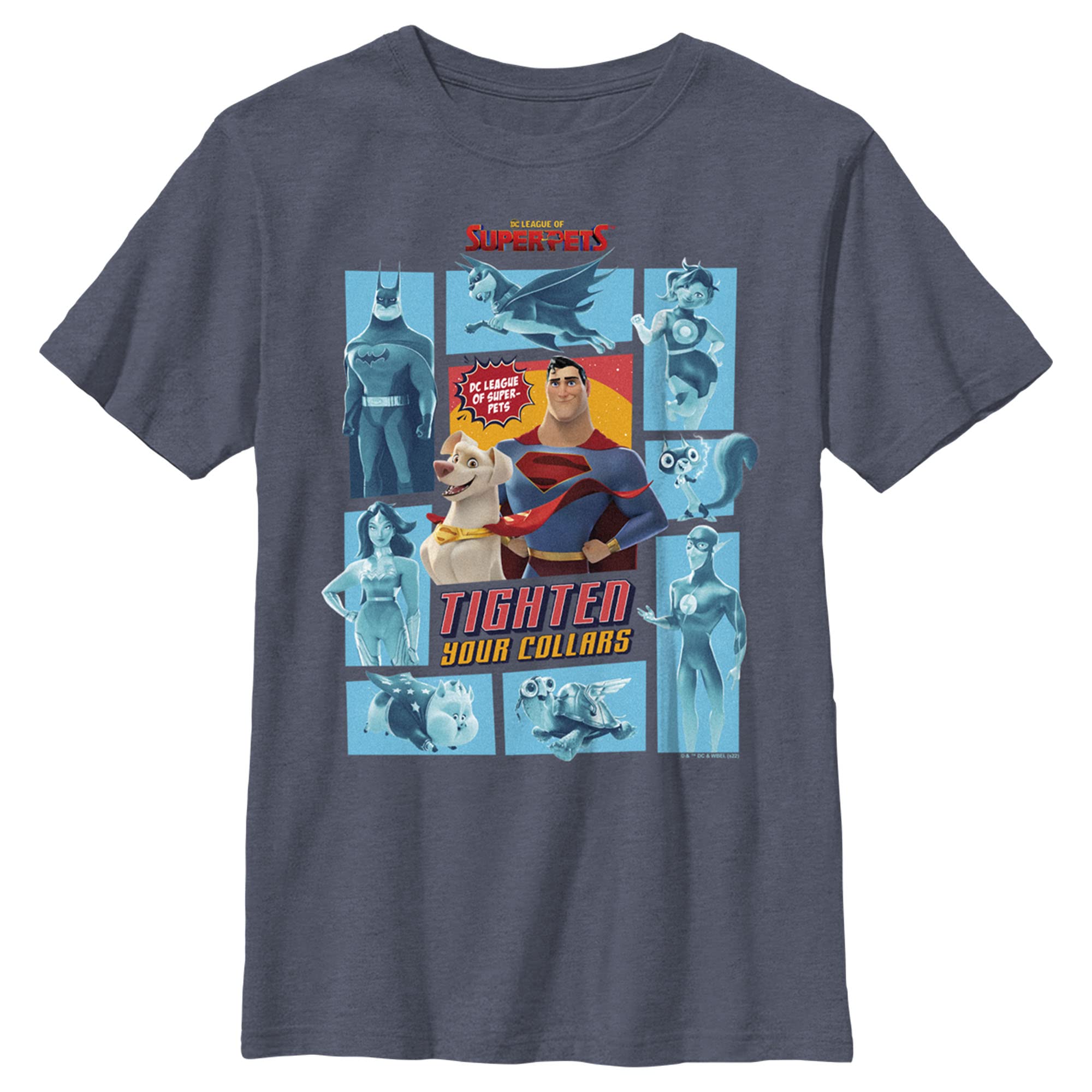 Boys DC Super-Pets Tighten Collar T-Shirt for Kids Play