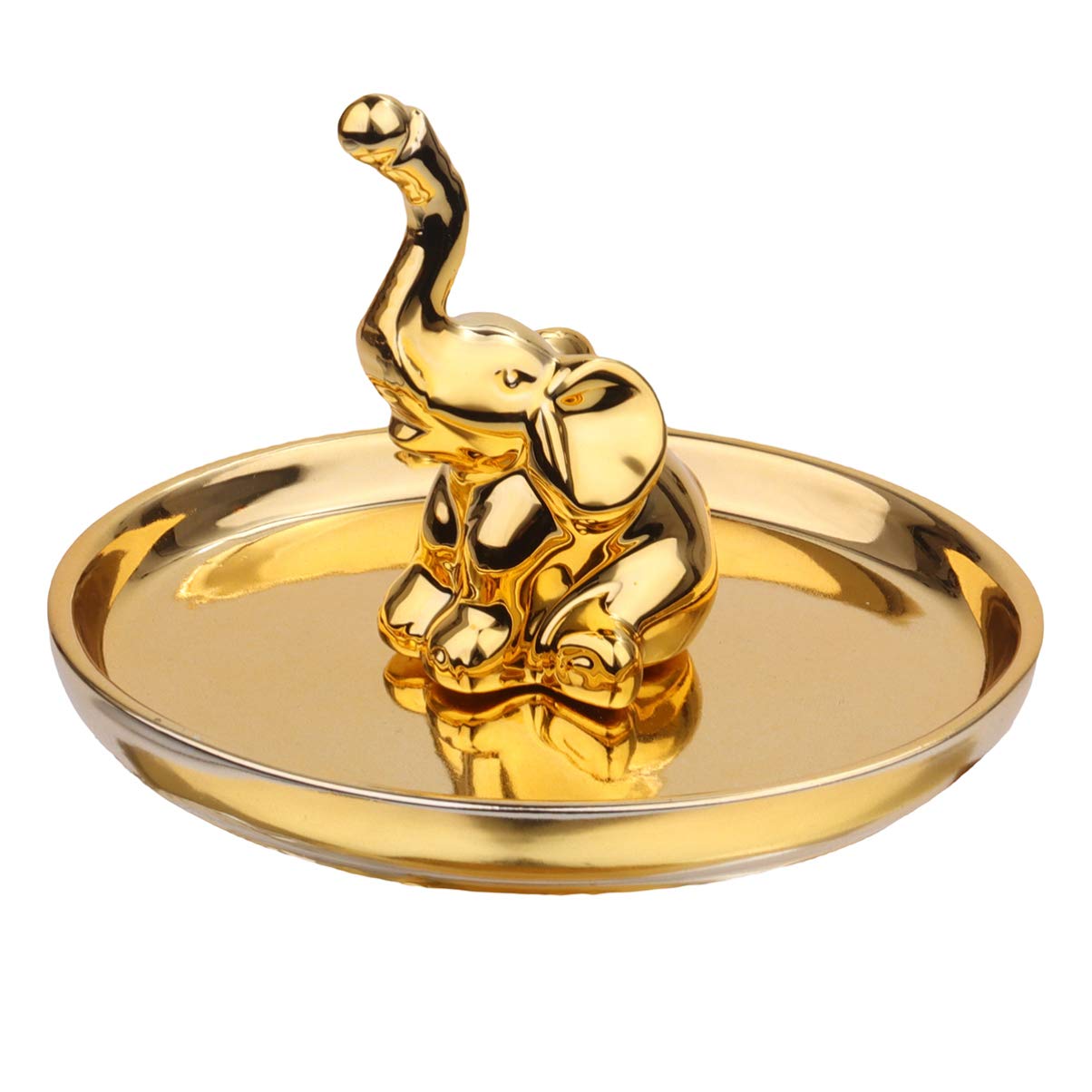 TOPBATHY Gold Plated Jewelry Tray for Women - Elegant Animal Design Jewelry Organizer Storage Box - Perfect for Dresser, Vanity, Bathroom & Travel Accessories Organization