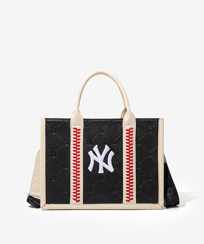 MLB New York Yankees Embroidered Baseball Tote Bag - Stylish & Durable for Game Day, Shopping & Travel