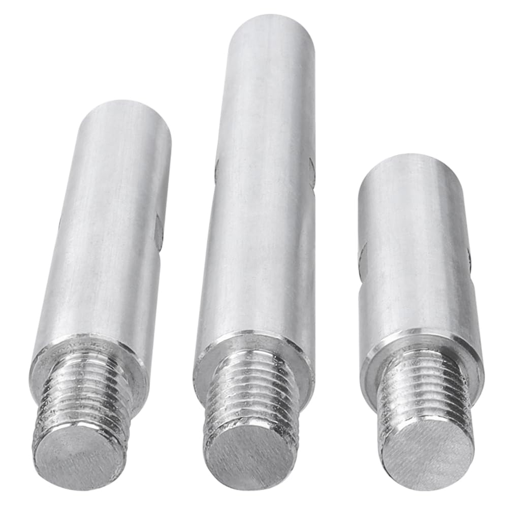 3Pcs Angle Grinder Extension Shaft Set - M14 Thread 2/3/5 Inch Extender Attachments for Rotary Grinders & Car Polishers - Perfect for Hard-to-Reach Areas & Detailing Work