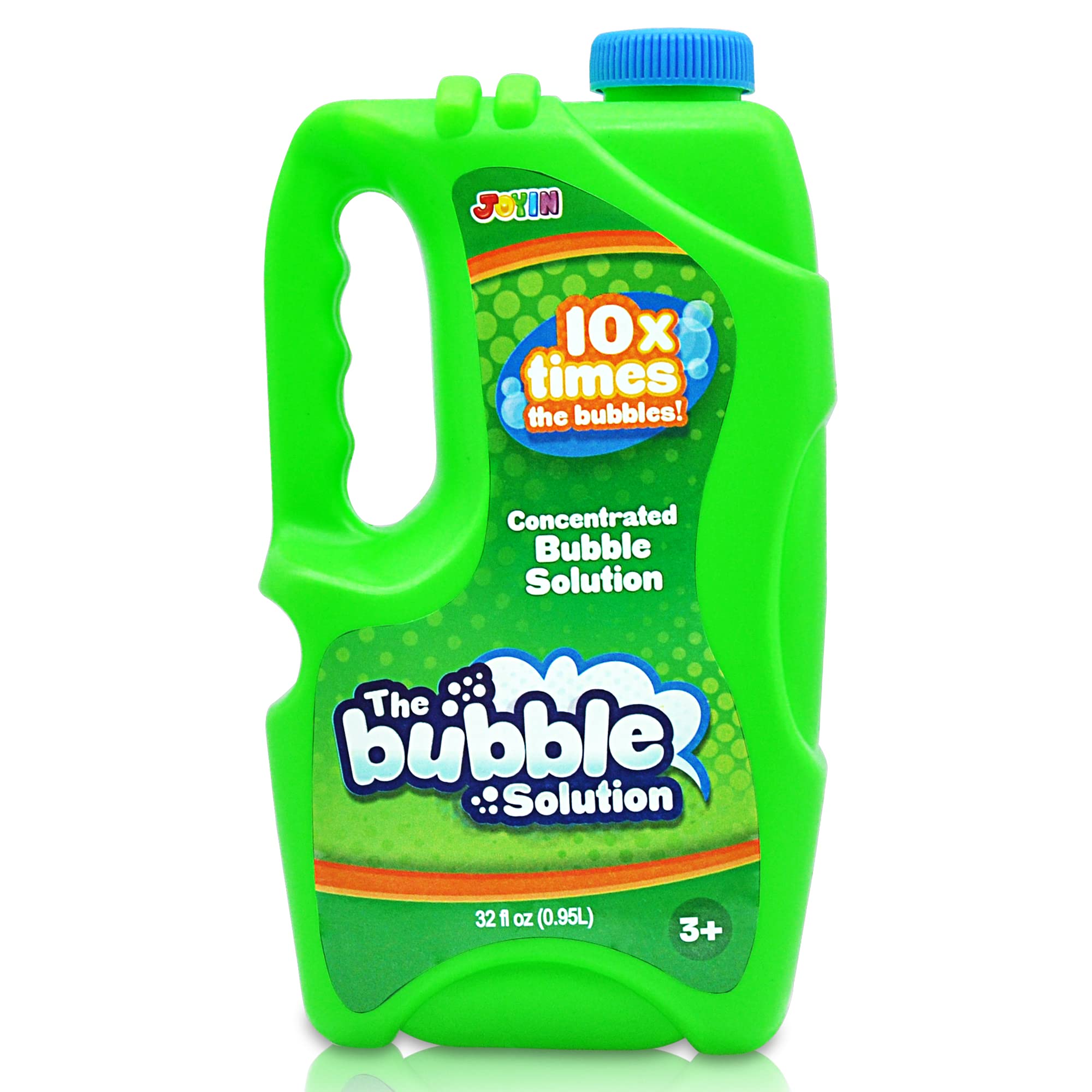 JOYIN 32 oz Concentrated Bubble Solution (Green) - Non-Toxic Bubble Liquid for Kids Outdoor Play, Birthday Party Favors, Summer Games, Classroom Prizes & Educational STEM Activities | Perfect for Backyard Fun, Park Adventures & School Events