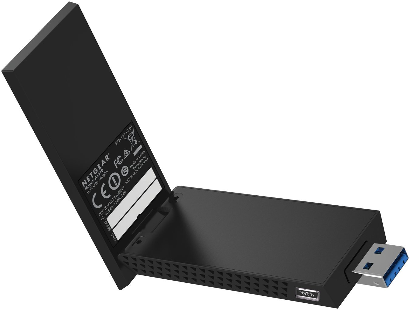 NETGEAR AC1200 Dual Band Wi-Fi USB Adapter (A6210-10000R) - High Speed Wireless Internet Receiver for PC/Laptop, USB 3.0, Certified Refurbished - Perfect for Home Office, Gaming & Streaming