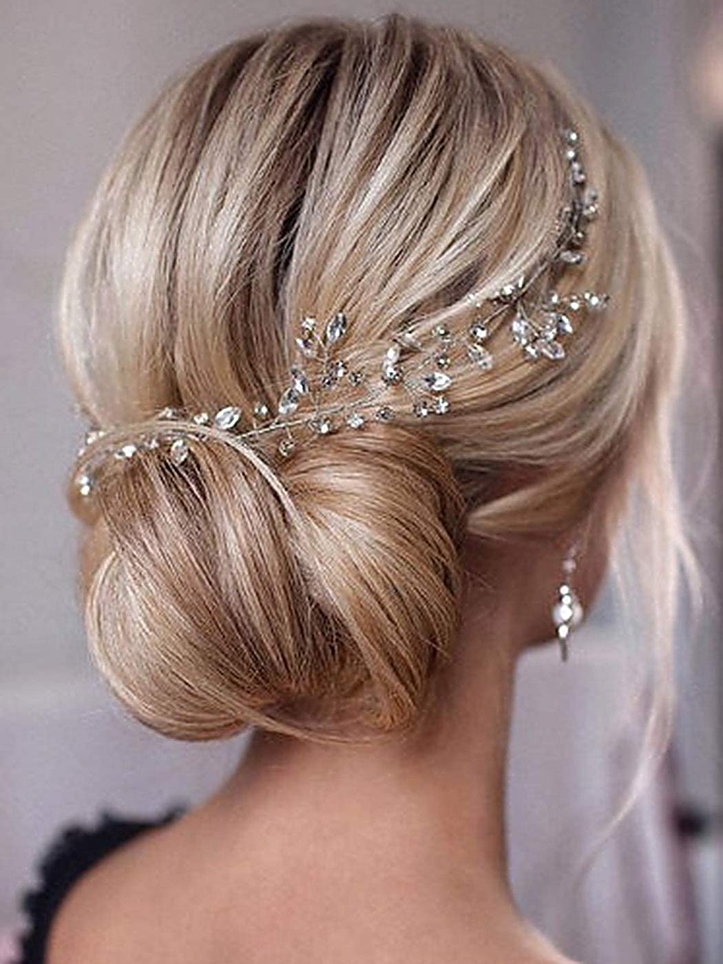 Crystal Bridal Hair Vine - Silver Wedding Hair Accessory for Bride