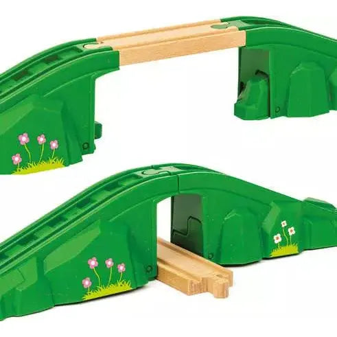 BRIO Wooden Arch Bridge for Kids - Classic Train Set Expansion Toy | Perfect for Playrooms, Birthday Gifts & STEM Learning Activities