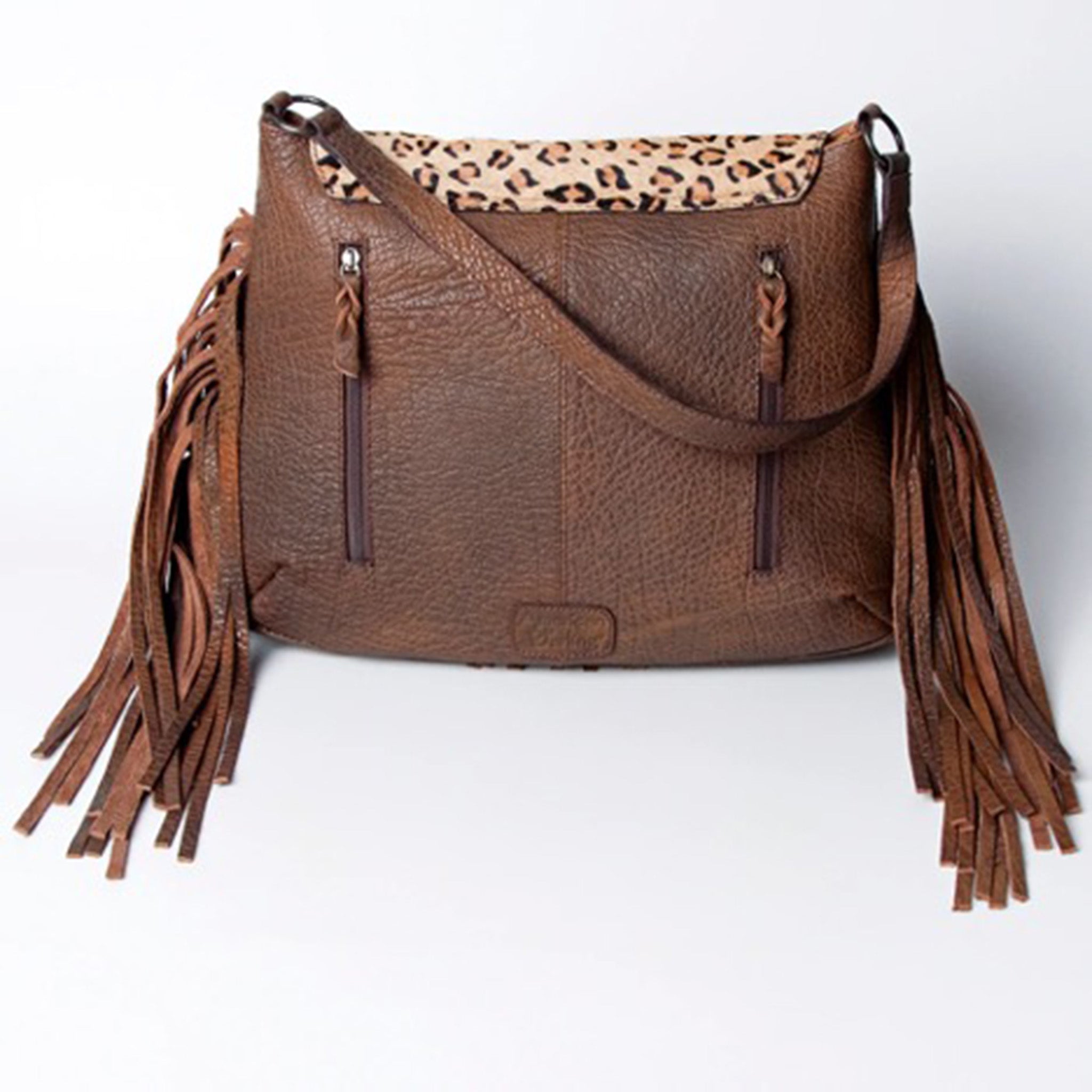 American Darling Conceal Carry Cheetah Fringe Bag - Stylish Crossbody Purse for Women with Hidden Pocket, Perfect for Travel, Shopping & Night Out