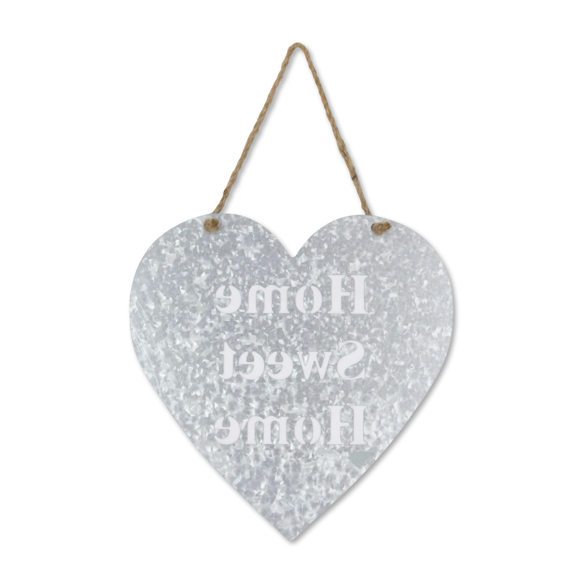 15 Inch Gray and White 'Home Sweet Home' Wall Sign - Rustic Farmhouse Decor for Living Room, Bedroom, or Entryway