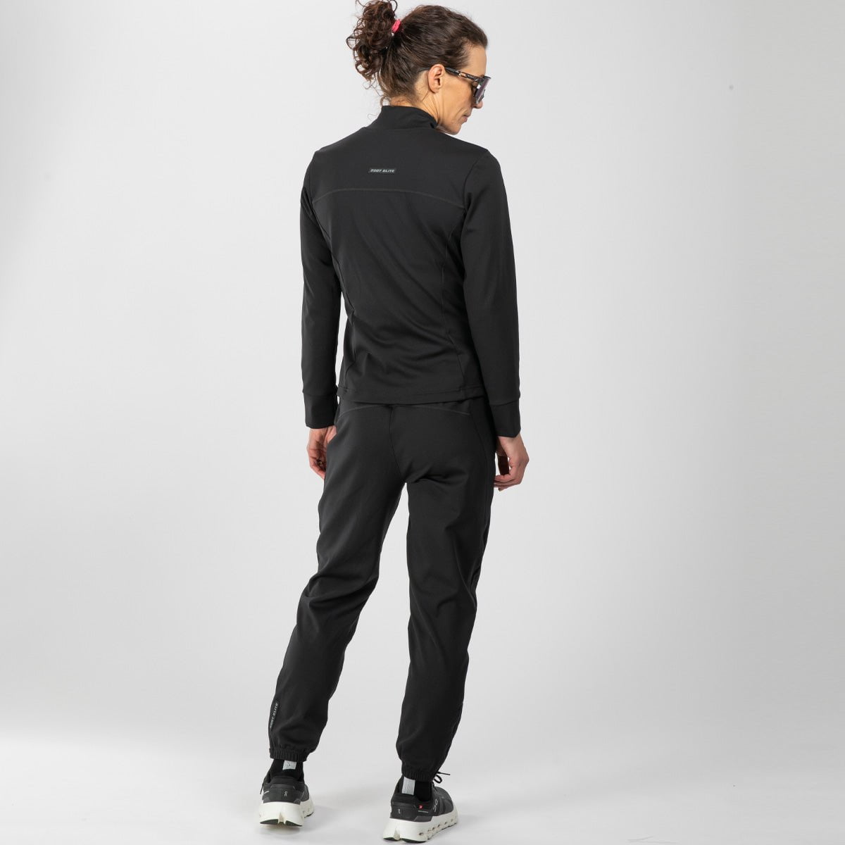 Women's Elite Running Track Jacket - Lightweight Breathable Windbreaker for Jogging & Training (Jet Black) | Perfect for Outdoor Workouts, Gym Sessions & Marathon Events