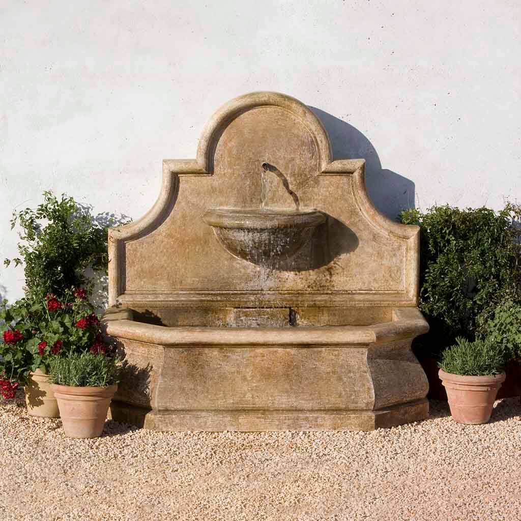 Campania International Andalusia Wall Fountain - Outdoor Garden Decor, Spanish-Inspired Water Feature for Patio, Yard & Landscape Design